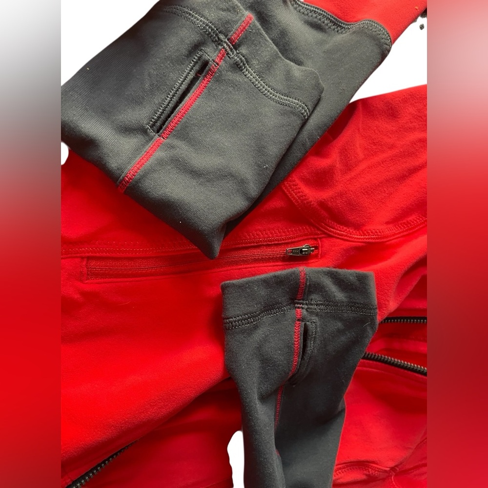 Lululemon Women's Red and Black Jacket - Picture 5 of 10